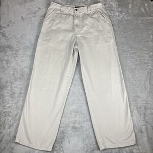 Perry Ellis America Cargo Pants Mens 34x32 (32xx30) Khaki Straight Leg Y2K Baggy